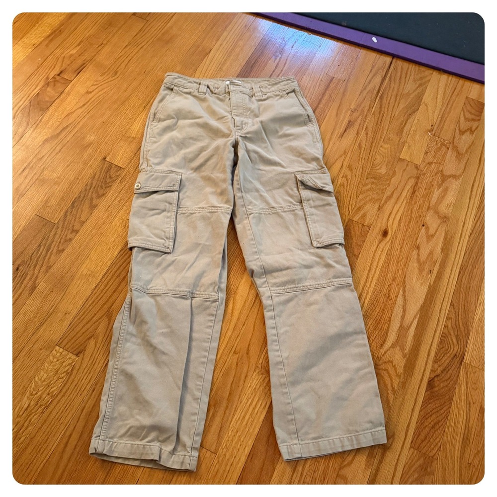 Tna Cargo Pants Tan 8 Straight Leg Gorpcore Streetwear Casual